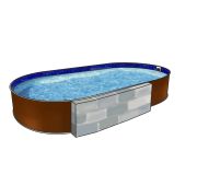 Бассейн ЛАГУНА овальный вкапываемый 5,0*2,5*1,25 м (однотонный) (50025001)