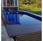 Бассейн ЛАГУНА овальный вкапываемый 8,0*4,0*1,25 м (однотонный) (80040001)