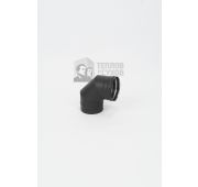 Отвод моно 87* д.150 (316) 0,8мм (RAL Черная Термостойкая эмаль)  ТиС