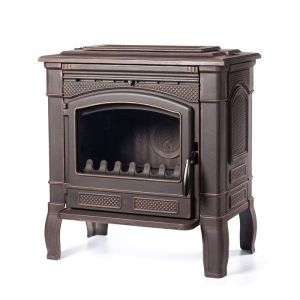 Печь чугунная «Gunter», 14кВт Патина Медь